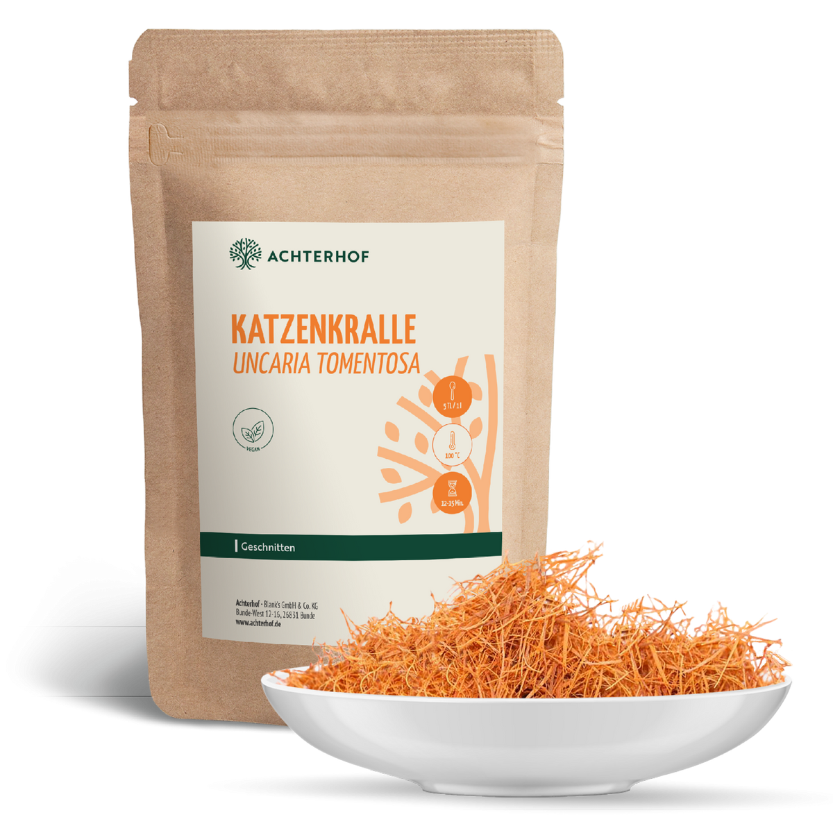 Katzenkralle Tee (Uncaria Tomentosa) geschnitten (100g)