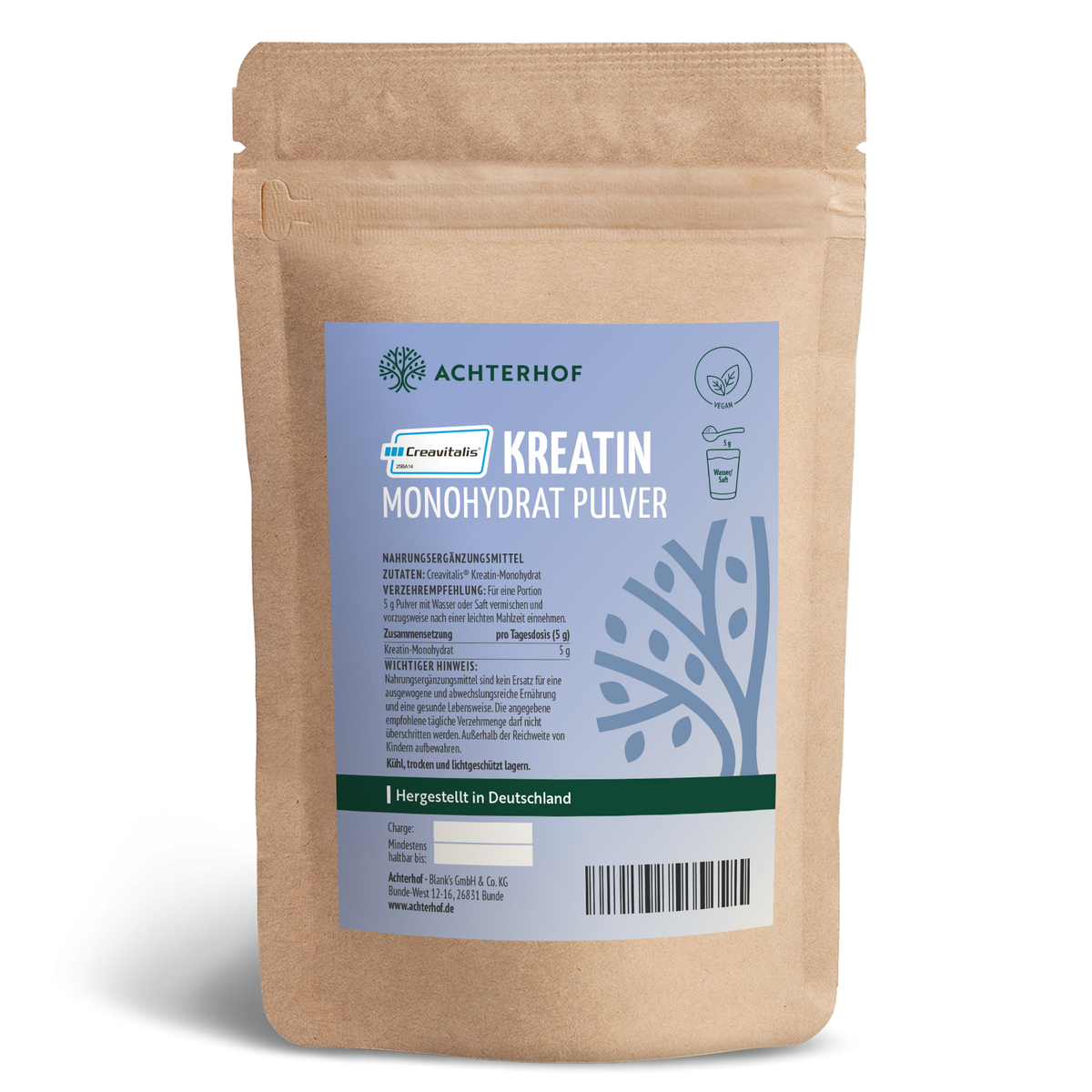 Creavitalis® Kreatin Monohydrat Pulver (500g)