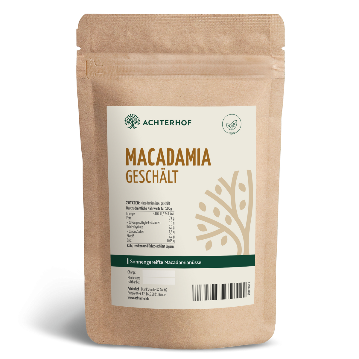 Macadamianüsse geschält (100g)