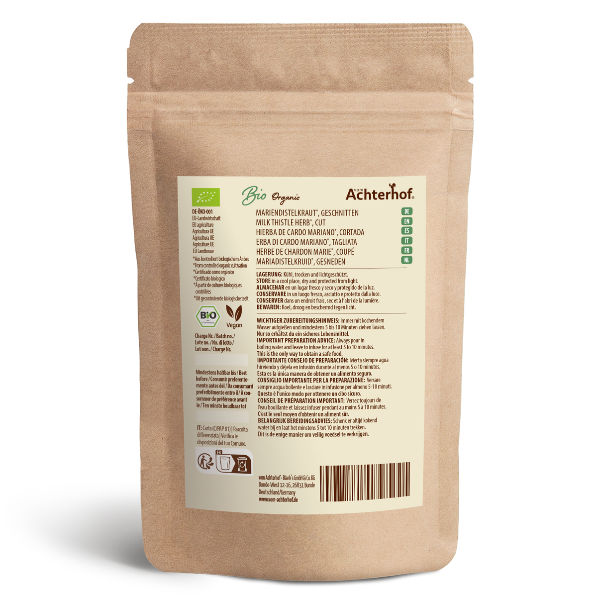 Mariendistelkraut geschnitten Bio (100g)
