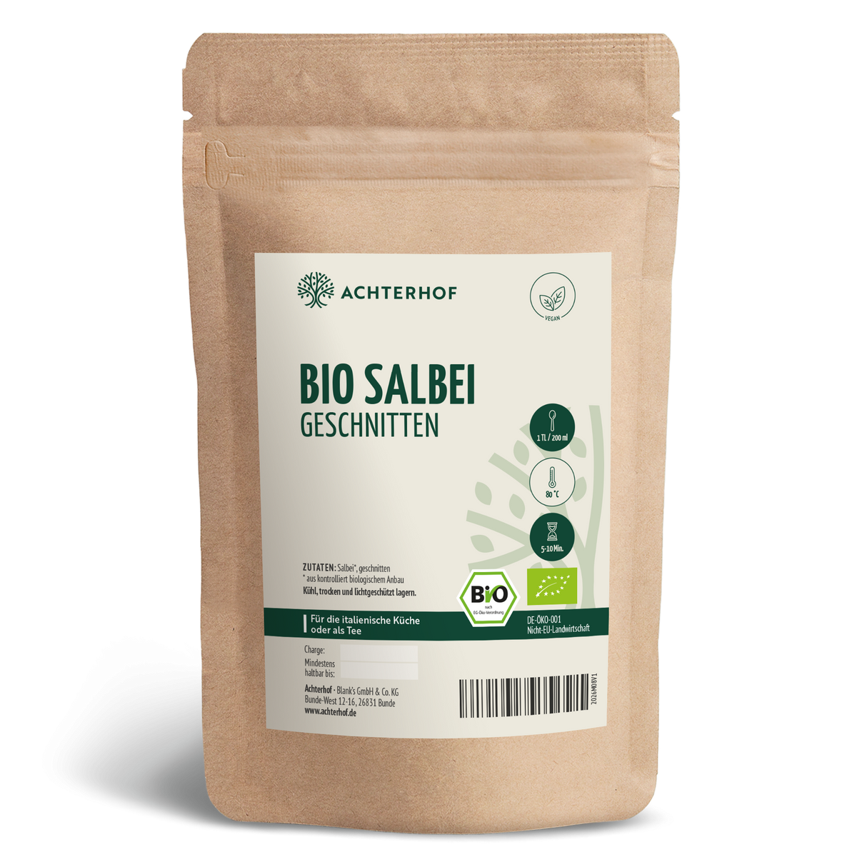 Salbei geschnitten Bio (500g)