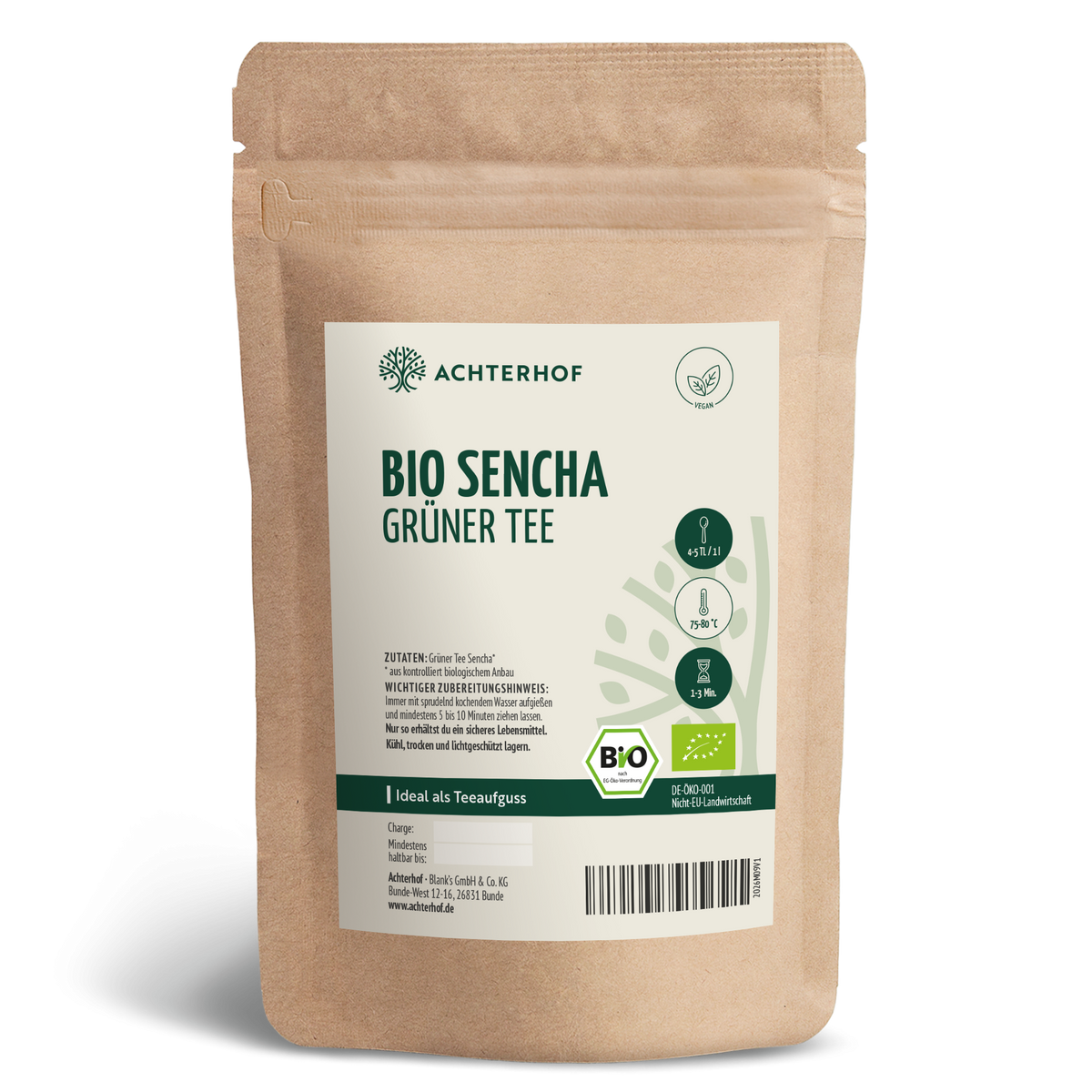 Grüner Tee Sencha Bio (100g)