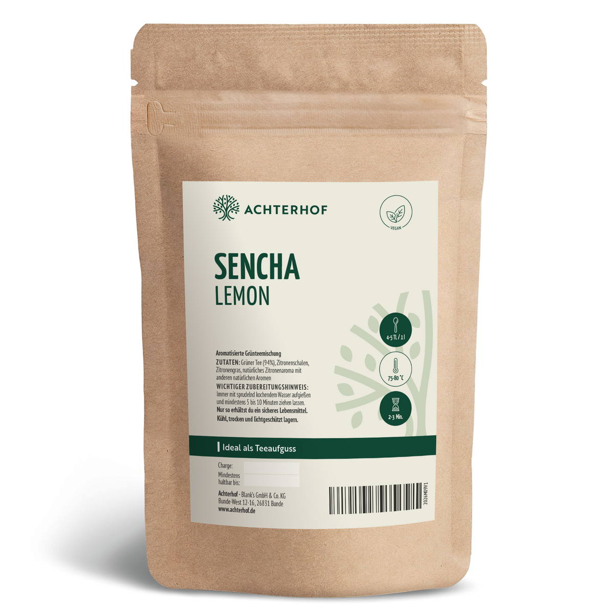 Grüner Tee Sencha Lemon (100g)