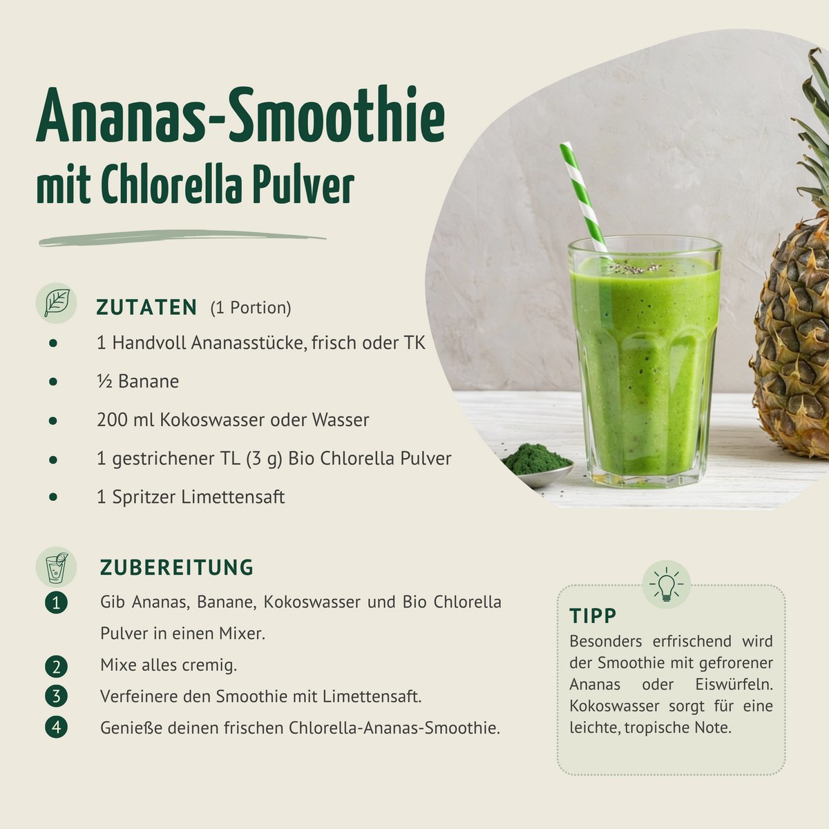 Bio Chlorella Pulver (500g)