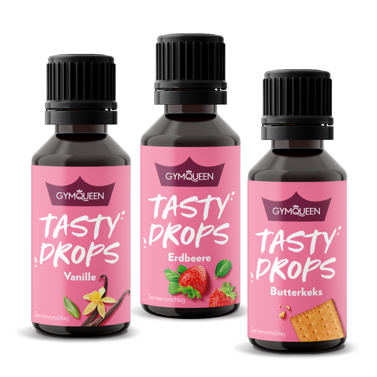 GymQueen Tasty Drops Dreierpack (3x30ml)