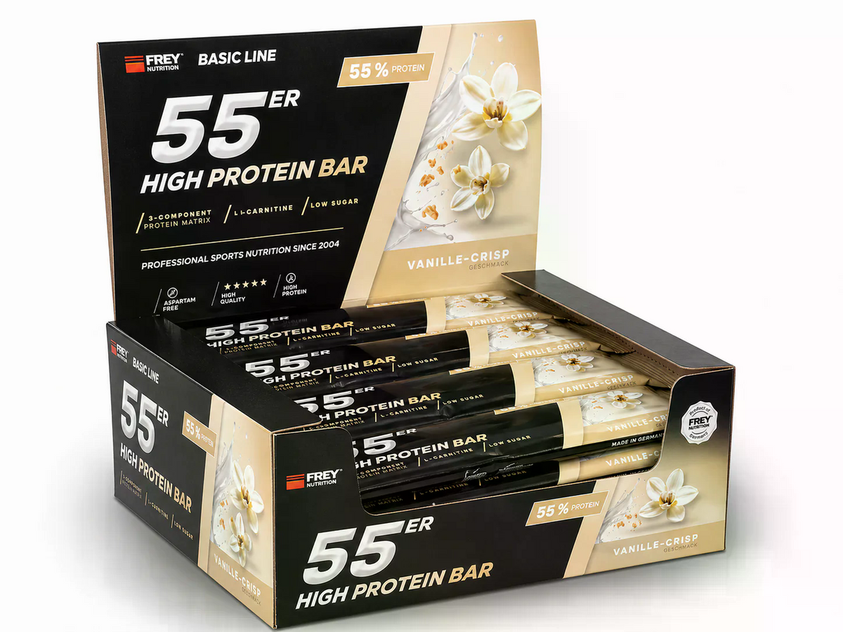 Proteinriegel 55er (20x50g) Vanille-Crisp