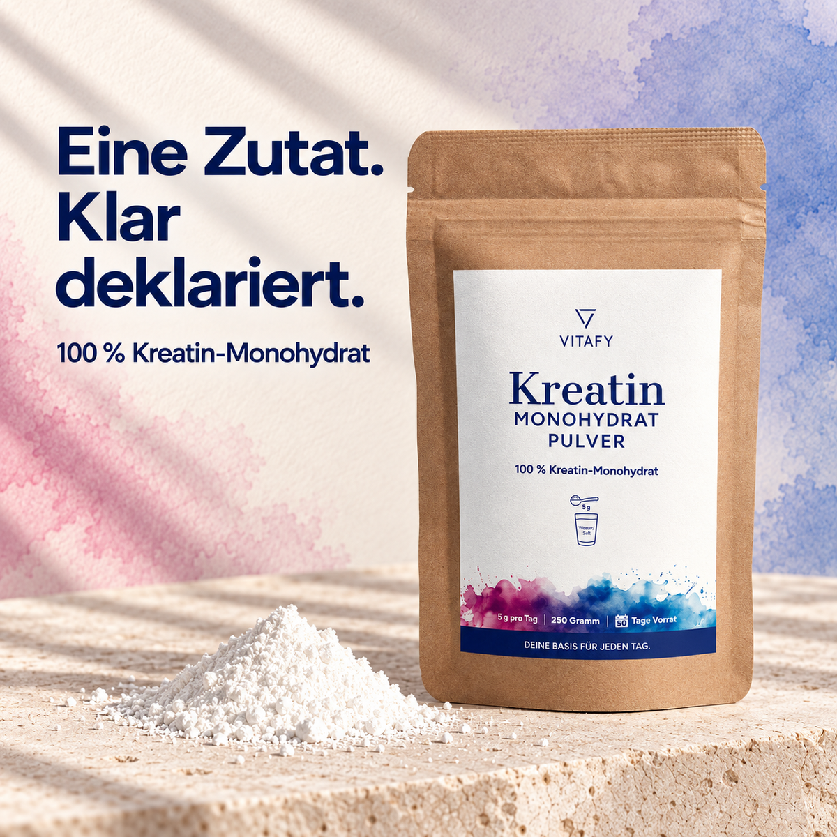 100% Kreatin Monohydrat Pulver (250g)