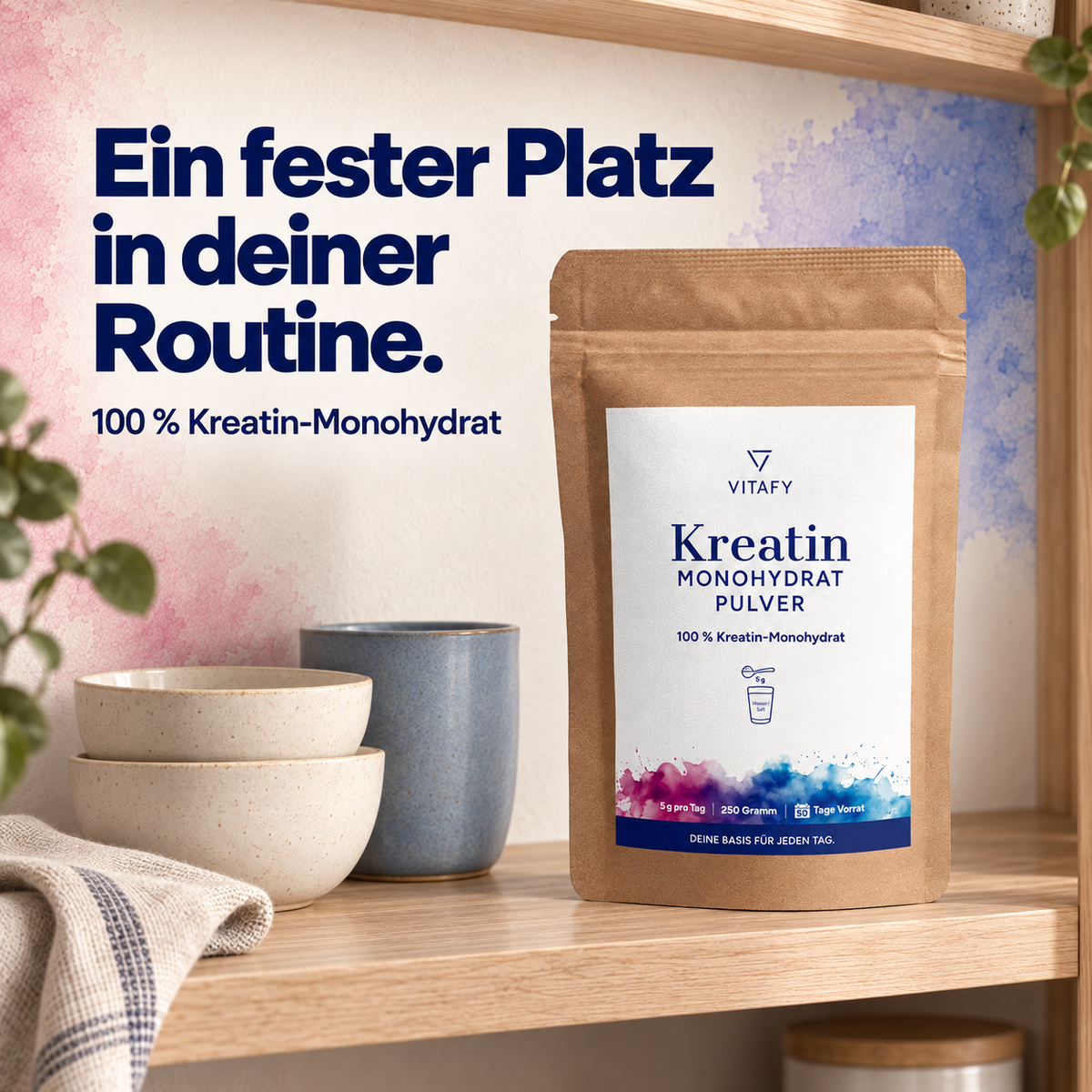 100% Kreatin Monohydrat Pulver (250g)