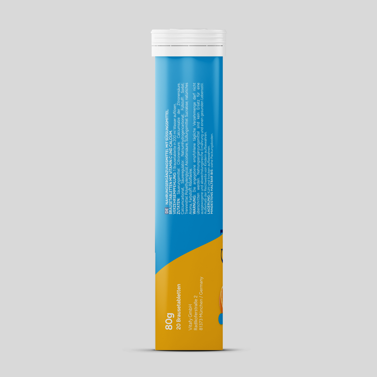 Calcium + Vitamin C - Orange (20 Brausetabletten) - 6er Pack