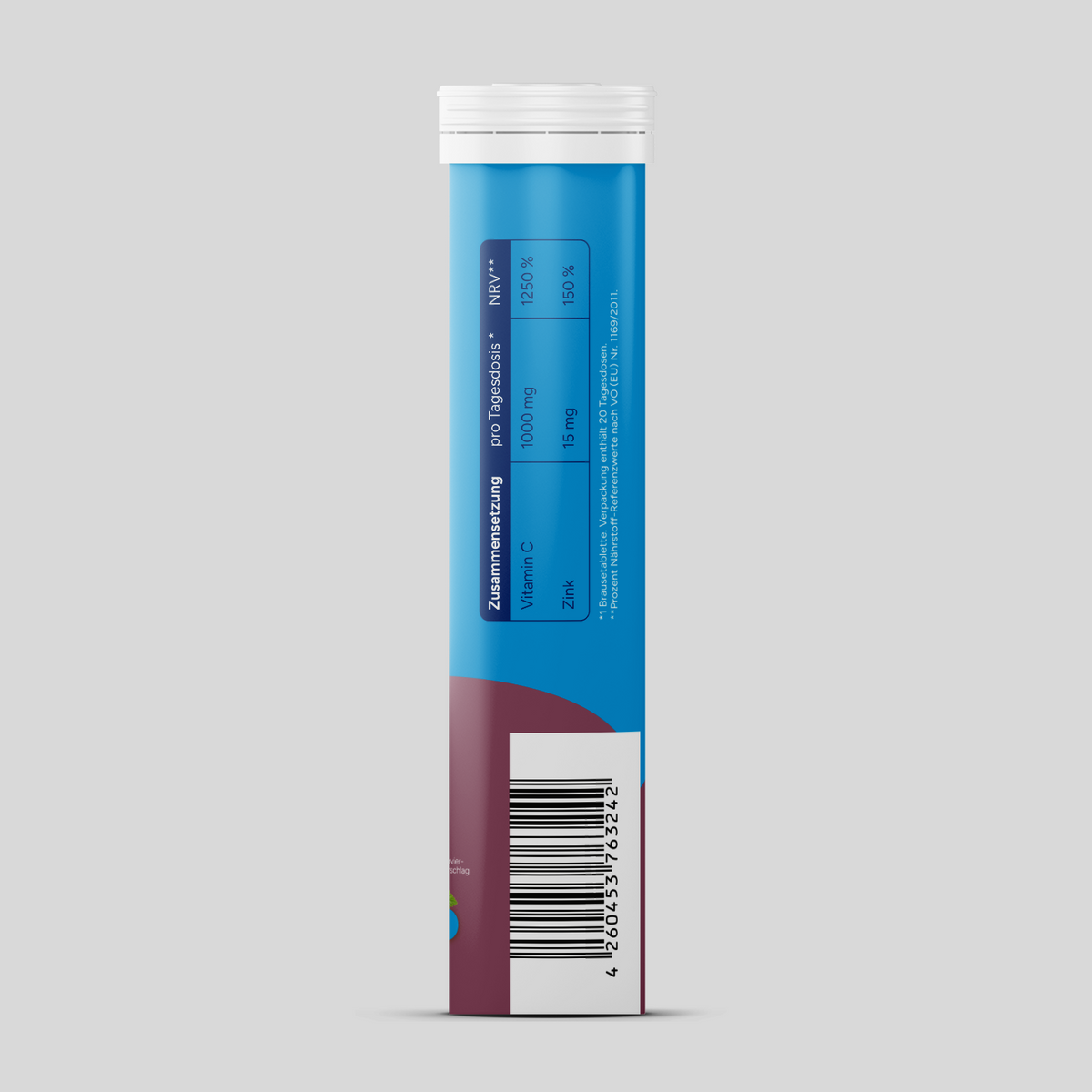 Vitamin C + Zink - Cassis (20 Brausetabletten)