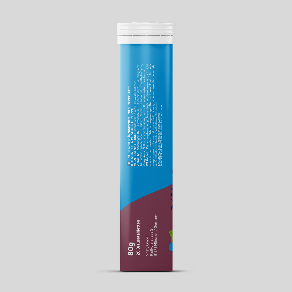 Vitamin C + Zink - Cassis (20 Brausetabletten) - 6er Pack