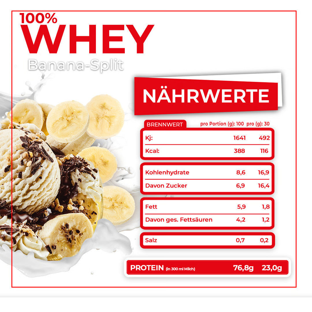 100% Whey Premium (2270g) Banana Split