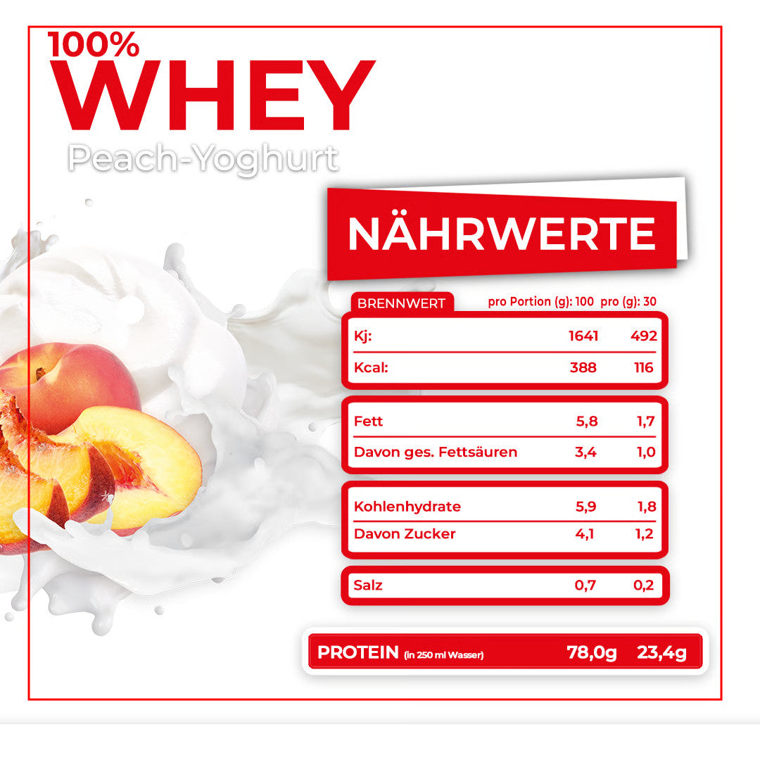 100% Whey Premium (2270g) Peach Yoghurt