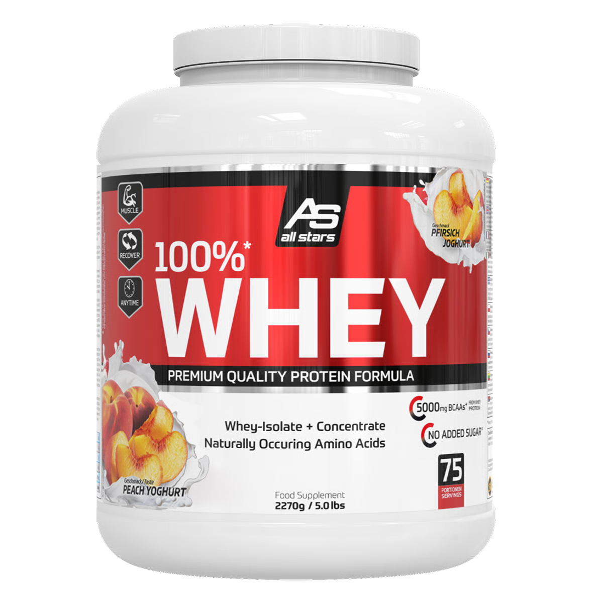 100% Whey Premium (2270g) Peach Yoghurt